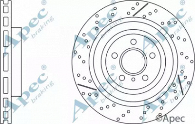 APEC BRAKING dsk3238 -  Тормозной диск